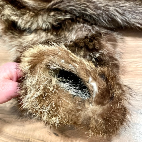 Custom 100% Real Fur vintage Coat waist length jacket - Picture 13 of 13